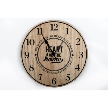 Heart of Home wooden Wall Clock to the Kitchen