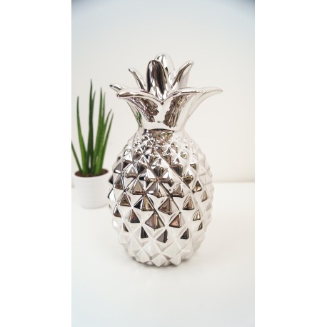 Decorative Silver Pineapple Designer Ornamnent