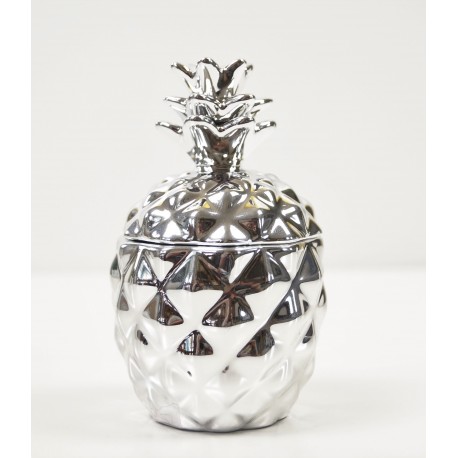 Silver Pineapple Candle Funky modern home decorative 11cm
