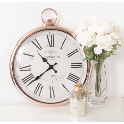 Large Copper Pocket Style Wall Clock
