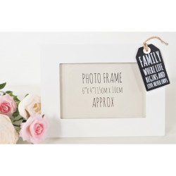 Tag Style Wooden Photo Frame 4x6