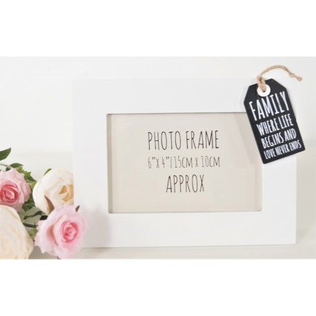 Tag Style Wooden Photo Frame 4x6