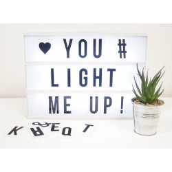 Cinematic Light Up Led Box A4 With Letters, Numbers and Symbols