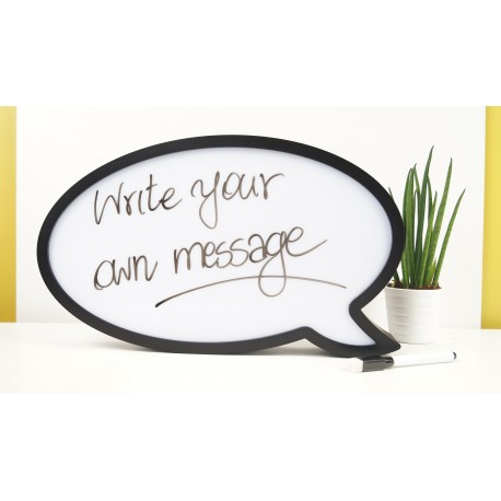 Speech Bubble Light Up Led Box With Marker Pen