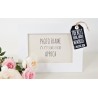 Tag Style Wooden Photo Frame 4x6 Best thing about memories is making them - black tag