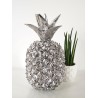 Large Decorative Silver Art Pineapple Designer Ornamnent