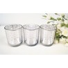 Allure Mirr Candle Holders set of 3 Silver