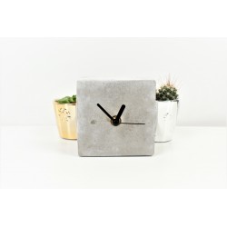 Concrete Analog Square Desk Clock 14.8 Cm